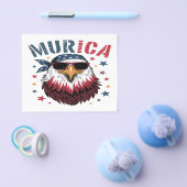 4th of July Patriotic Funny Eagle USA チラシ (シングル)