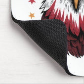 4th of July Patriotic Funny Eagle USA マウスパッド (コーナー)