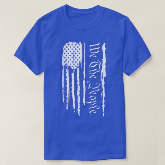 4th of July Patriotic men women USA Flag  Tシャツ (デザイン正面)