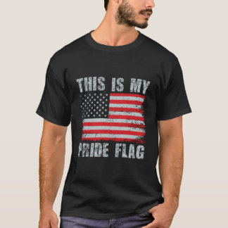 4Th Of July Patriotic This Is My Pride Flag Usa Am Tシャツ