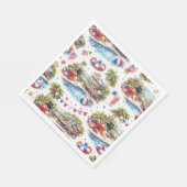 4th of July Pool Party in Florida スタンダードランチョンナプキン (角)