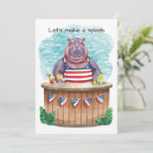 4th of July Pool Party with Hippo 招待状 (スタンド正面)