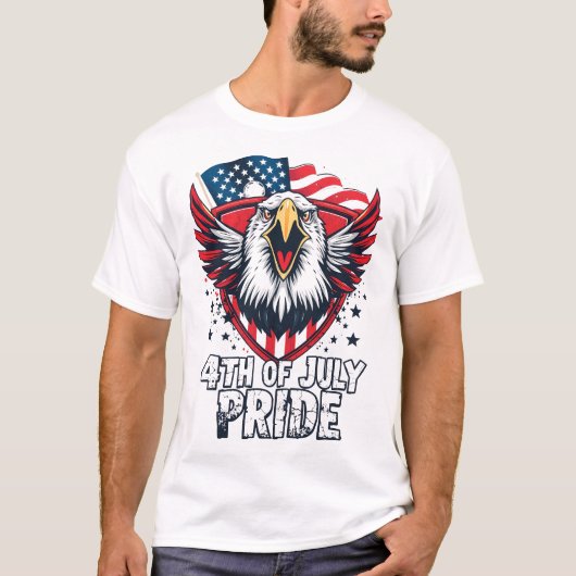 4th of July Pride | Independence Day T-Shirt Tシャツ (正面)