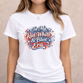4th of July Red White and Blue Era トライブレンドＴシャツ