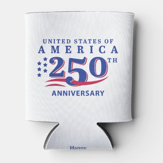 4th Of July Scramble Golf Dad USA 250th Anni 缶クーラー (正面)