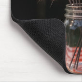 4th Of July Sparklers With American Flag マウスパッド (コーナー)