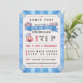 4th Of July Spectacular Ticket Invitation (Blue) 招待状 (スタンド正面)