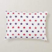 4th of July Stars Grunge Abstract Seamless Pattern アクセントクッション (裏面)