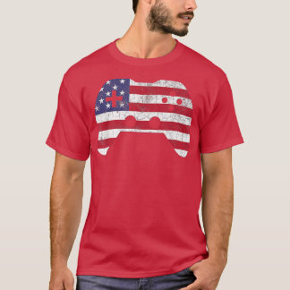 4th Of July T Video Game Gamer Kids Boys Men USA Tシャツ