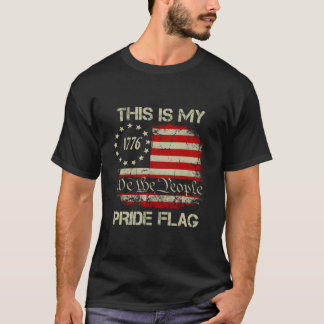 4Th Of July This Is My Pride Flag Usa American Pat Tシャツ