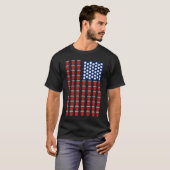 4th Of July Trendy Red Solo Cup Beer Pong USA Flag Tシャツ (正面フル)