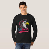 4th Of July US Flag Patriotic Eagle Of Freedom Mer Tシャツ (正面フル)