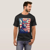 4th Of July US Flag Sphinx Cat Tシャツ (正面フル)