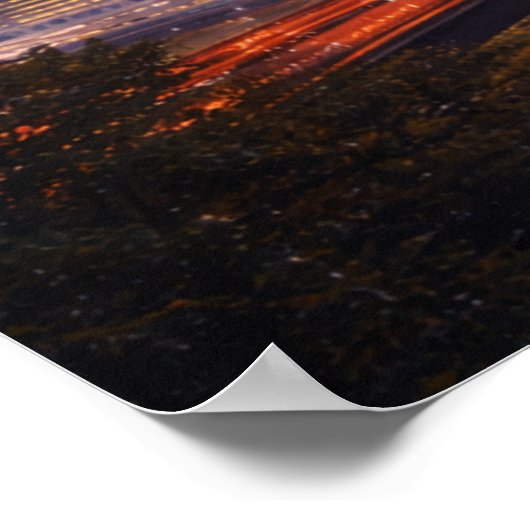 4th of July USA 250th Statue of Liberty Rocket ポスター (角)