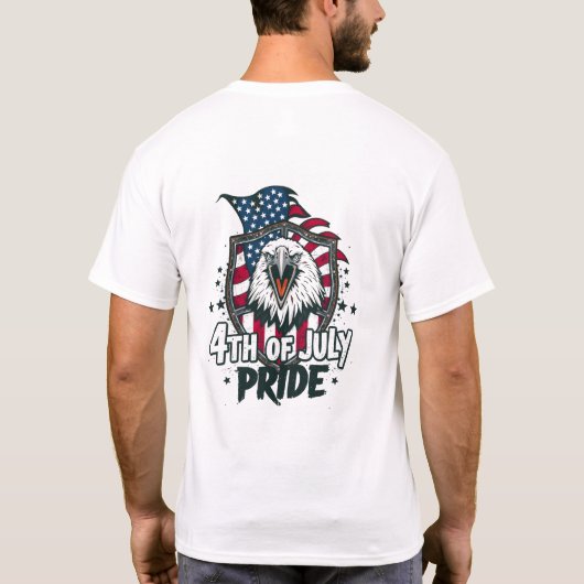 4th of July USA Pride T-shirt Tシャツ (裏面)