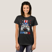 4th Of July  Video Game Gamerica Kids Boys Men USA Tシャツ (正面フル)
