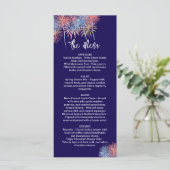 4th of July  Wedding Menu, Minimalist Menu メニュー (スタンド正面)