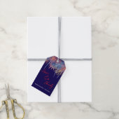 4th of july Wedding Thank You  ギフトタグ (より糸付き)