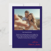 4th of July  Wedding Thank You Card W Note 招待状 (裏面)