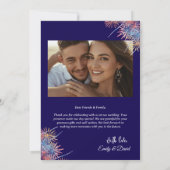 4th of July Wedding Thank You Card W Note 招待状 (裏面)