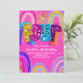 4th Rainbow Birthday Invitations 招待状 (スタンド正面)