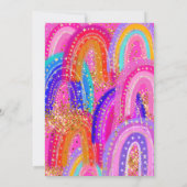 4th Rainbow Birthday Invitations 招待状 (裏面)