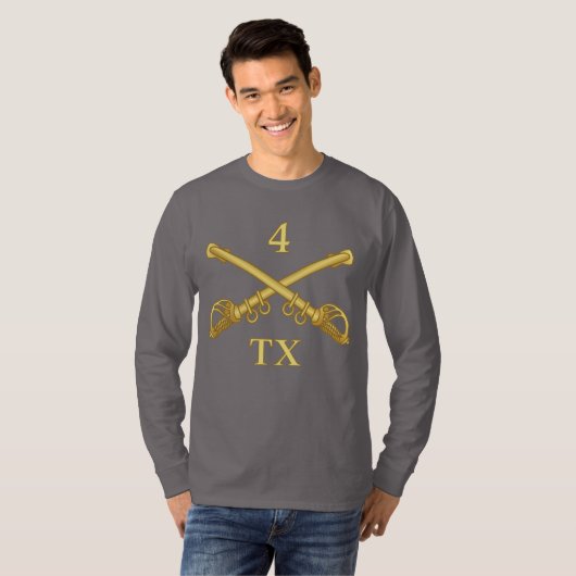 4th Texas Cavalry Tシャツ (正面フル)
