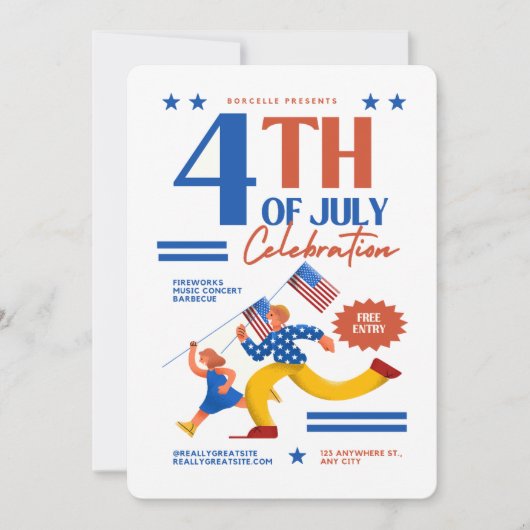 #4thOfJulyCelebration招待状 招待状 (正面)