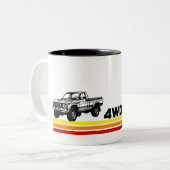 4WD 80sトラックストライプ ツートーンマグカップ (正面左)
