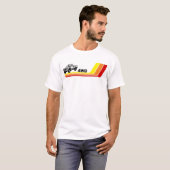 4WD 80sトラックストライプ Tシャツ (正面フル)