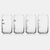 4xカスタムパーソナライズされた缶ガラス16oz ガラス缶 (左)