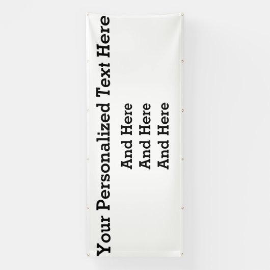 4'x10' Custom Business Banner 横断幕 (縦)