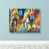 4x11キャンバス上のUp CloseプリントとFeatassiy2キャンバス キャンバスプリント (インサイチュ (ウッドフロア))