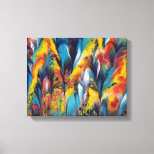 4x11キャンバス上のUp CloseプリントとFeatassiy2キャンバス