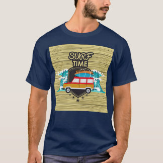 4x4ギフトのギャラリーにSURF TIMEロングボード Tシャツ