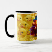 4x4ピープトラック付きイエローダック マグカップ (左)