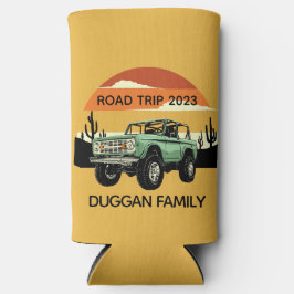 4x4ファミリーアドベンチャーパーソナライズされたカスタム文字 スリム缶クーラー