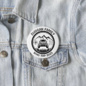 4x4ファミリーロードトリップパーソナライズされたカスタム文字 缶バッジ (インサイチュ)