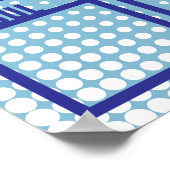 4x4写真認識表示の月の従業員 ポスター (角)