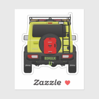 4x4小型suvグリーンカスタムリア シール