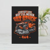 4x4 ATVクワッド決してオフロードからスタック取得スポーツギフト 招待状 (スタンド正面)