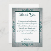 4x5インドの平らなサンキューカード夜 サンキューカード (正面/裏面)