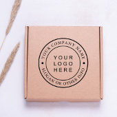 4x5サークルビジネスロゴカスタム ラバースタンプ