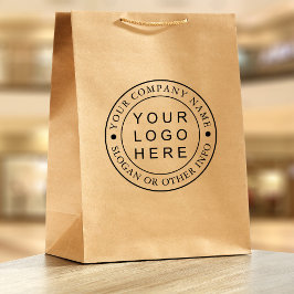 4x5サークルビジネスロゴカスタム ラバースタンプ