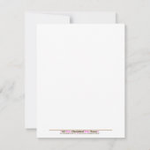 4x5ピンクファームベビーモーカウマットフラットサンキュー サンキューカード (裏面)