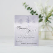 4x5フラットサンキューカードウィンターワンダーランドツリー サンキューカード (スタンド正面)