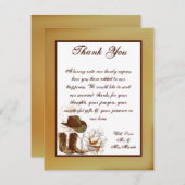 4x5フラットサンキューカードウェスタン女性のカーボーイ帽子/ブーツ サンキューカード (正面/裏面)