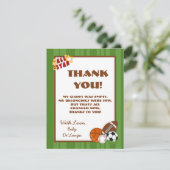 4x5フラットサンキューカードオールスターグリーン サンキューカード (スタンド正面)