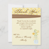 4x5フラットサンキューカードカントリーメイソンジャーフラワーズ サンキューカード (正面)