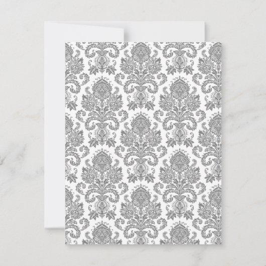 4x5フラットサンキューカードグレーイエローダマスクレース サンキューカード (裏面)